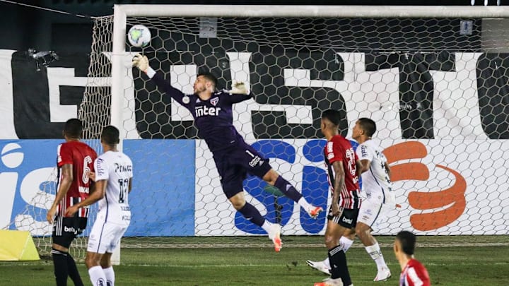 2020 Brasileirao Series A: Santos v Sao Paulo Play Behind Closed Doors Amidst the Coronavirus (COVID