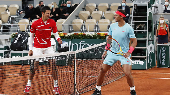 Novak Djokovic y Rafael Nadal los dos tenistas más importantes en la actualidad 