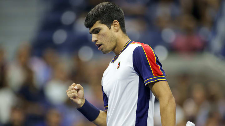 Carlos Alcaraz llegó a cuartos de final en el US Open 2021