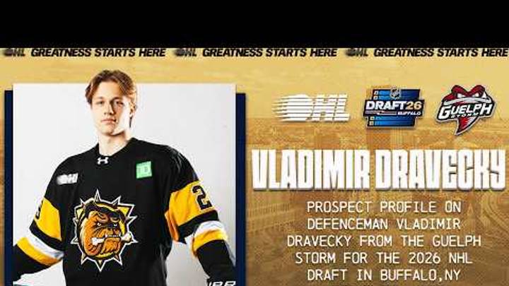 2026 NHL Draft Profile: Vladimir Dravecky – Guelph Storm