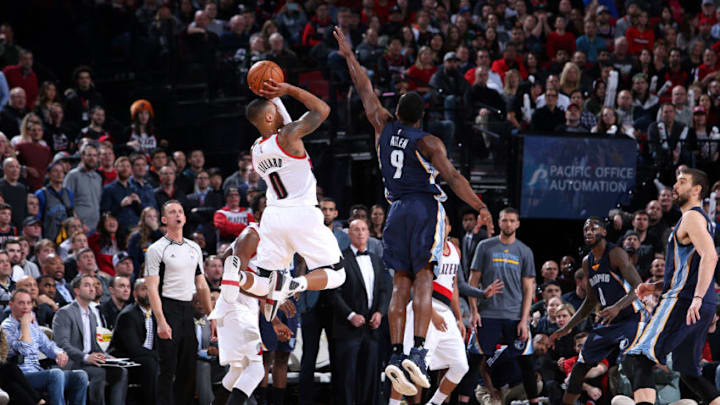 PORTLAND, OR - JANUARY 27: Damian Lillard