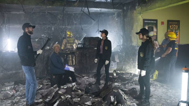 "Boom-Boom-Boom-Boom" - Following a natural gas explosion at a movie theater, the NCIS team discovers the gas company has been hacked and more explosions could be triggered, on "NCIS: NEW ORLEANS," Tuesday, Nov. 12 (10:00-11:00 PM, ET/PT) on the CBS Television Network. Pictured L-R: Rob Kerkovich as Forensic Scientist Sebastian Lund, CCH Pounder as Dr. Loretta Wade, Necar Zadegan as Special Agent Hannah Khoury, and Vanessa Ferlito as FBI Special Agent Tammy Gregorio Photo: Sam Lothridge/CBS Â©2019 CBS Broadcasting, Inc. All Rights Reserved.