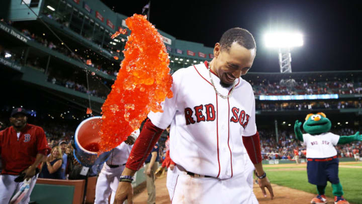 BOSTON, MA - AUGUST 16: Mookie Betts