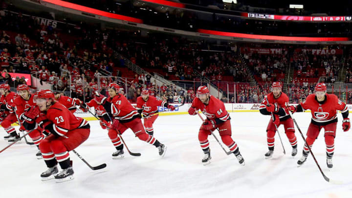 <> at PNC Arena on November 18, 2018 in Raleigh, North Carolina.
