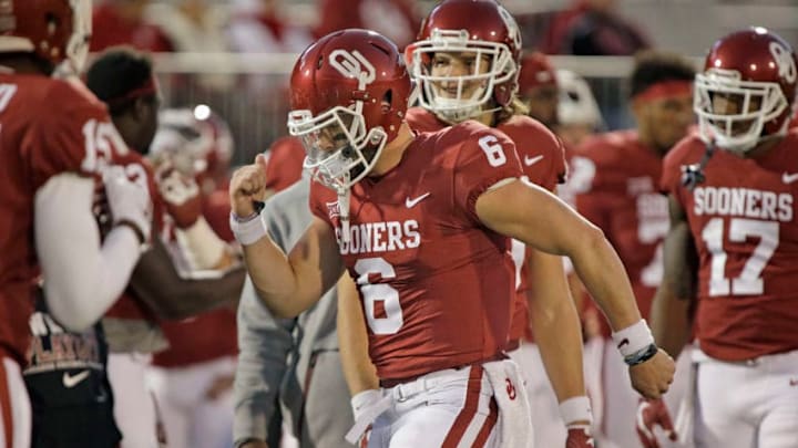 NORMAN, OK - OCTOBER 28: Quarterback Baker Mayfield