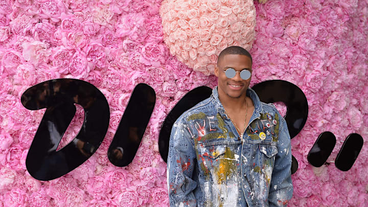 PARIS, FRANCE – JUNE 23: Russell Westbrook attends the Dior Homme Menswear Spring/Summer 2019 show as part of Paris Fashion Week on June 23, 2018 in Paris, France. (Photo by Francois Durand/Getty Images for Dior)