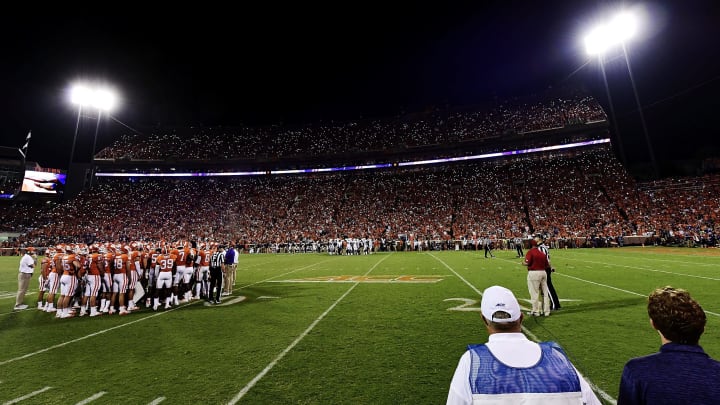 CLEMSON, SC – SEPTEMBER 09: A general view during the Clemson Tigers’ football game against the Auburn Tigers at Memorial Stadium on September 9, 2017 in Clemson, South Carolina. (Photo by Mike Comer/Getty Images)