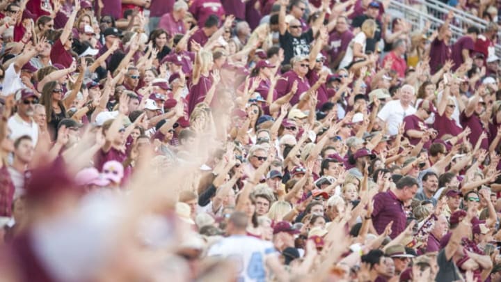 TALLAHASSEE, FL - OCTOBER 01: Florida State Seminoles fans during the game against the North Carolina Tar Heels at Doak Campbell Stadium on October 1, 2016 in Tallahassee, Florida. (Photo by Jeff Gammons/Getty Images)