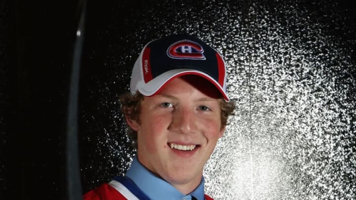OTTAWA, ON - JUNE 21: 56th overall pick, Danny Kristo of the Montreal Canadians poses for a portrait at the 2008 NHL Entry Draft at Scotiabank Place on June 21, 2008 in Ottawa, Ontario, Canada. (Photo by Andre Ringuette/Getty Images)