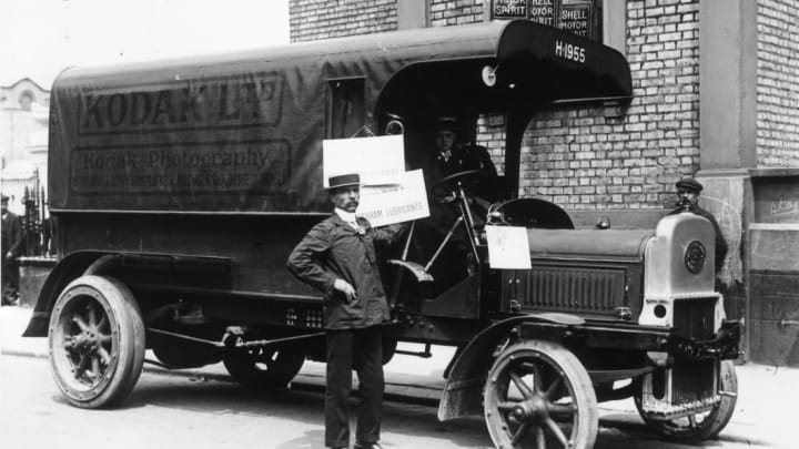 A Kodak van in 1911