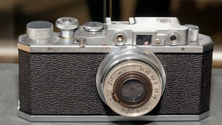 A replica of a 1935 Kwanon camera