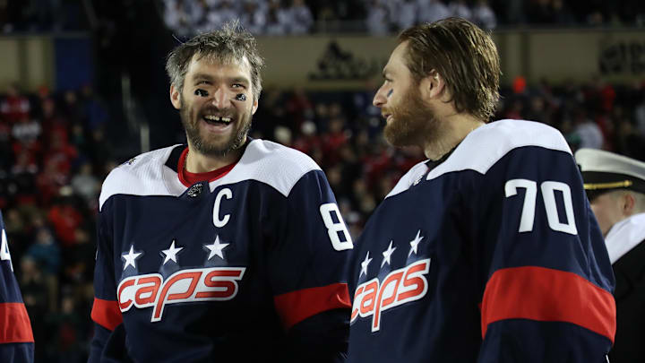 Alex Ovechkin, Braden Holtby, Washington Capitals Mandatory Credit: Geoff Burke-USA TODAY Sports