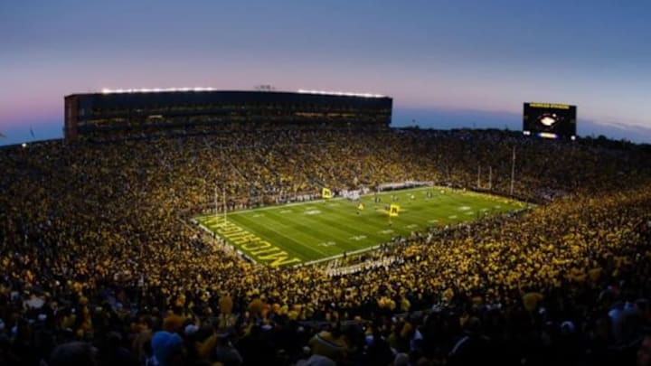 Oct 11, 2014; Ann Arbor, MI, USA; General view before the game between the Michigan Wolverines and the Penn State Nittany Lions at Michigan Stadium. Mandatory Credit: Rick Osentoski-USA TODAY Sports