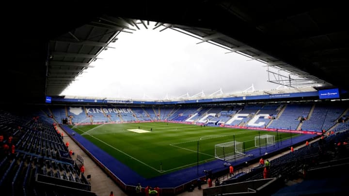 LEICESTER, ENGLAND - SEPTEMBER 22: General view inside the stadium prior to the Premier League match between Leicester City and Huddersfield Town at The King Power Stadium on September 22, 2018 in Leicester, United Kingdom. (Photo by Henry Browne/Getty Images)