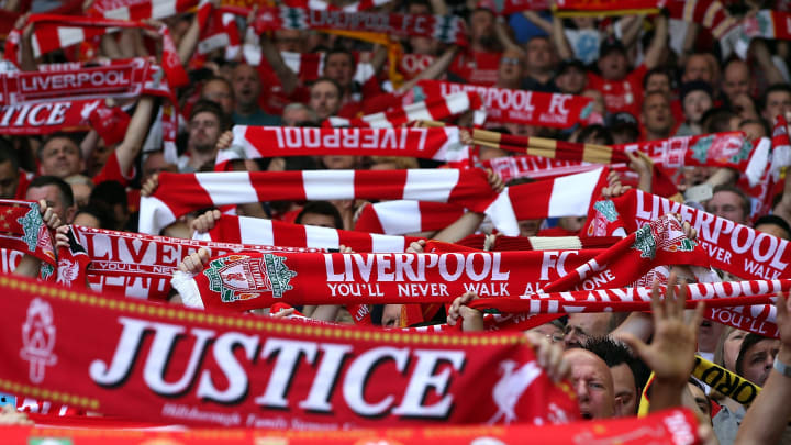 LIVERPOOL, ENGLAND – MAY 08: Liverpool Fans during the Barclays Premier League match between Liverpool and Watford at Anfield on May 8, 2016 in Liverpool, England. (Photo by Jan Kruger/Getty Images)