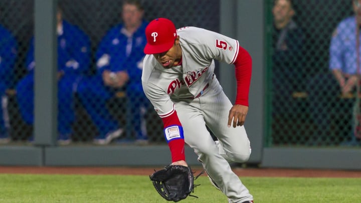 Philadelphia Phillies right fielder Nick Williams (5)  (Photo by Nick Tre. Smith/Icon Sportswire via Getty Images)