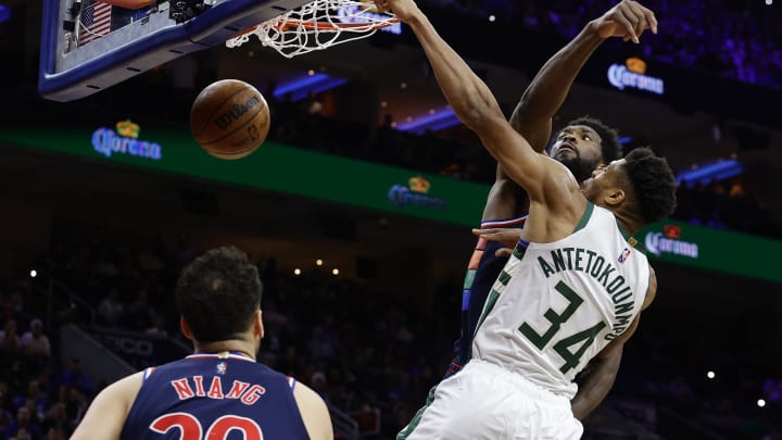 Milwaukee Bucks: Giannis Antetokounmpo, Philadelphia 76ers: Georges Niang, Joel Embiid