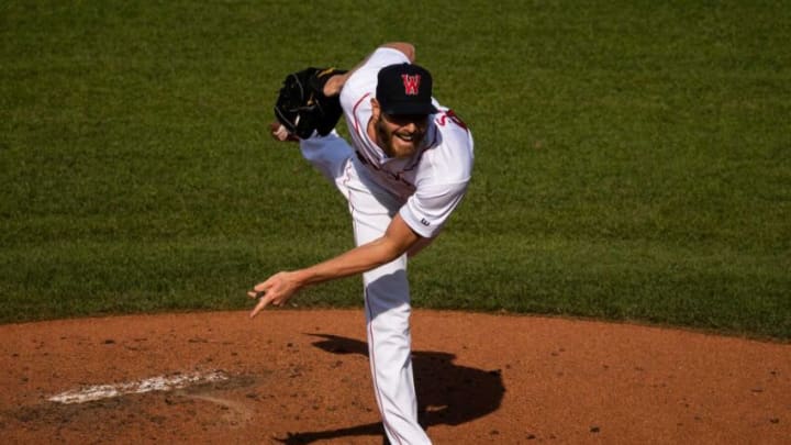 Red Sox pitcher Chris Sale makes a rehab start during the WooSox game against Buffalo on Saturday, July 31, 2021.Spt Woosox731 40