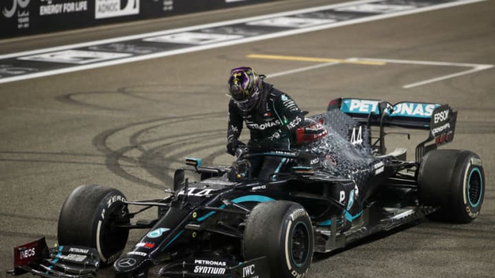 Lewis Hamilton, Mercedes, Formula 1 (Photo by HAMAD I MOHAMMED/POOL/AFP via Getty Images)
