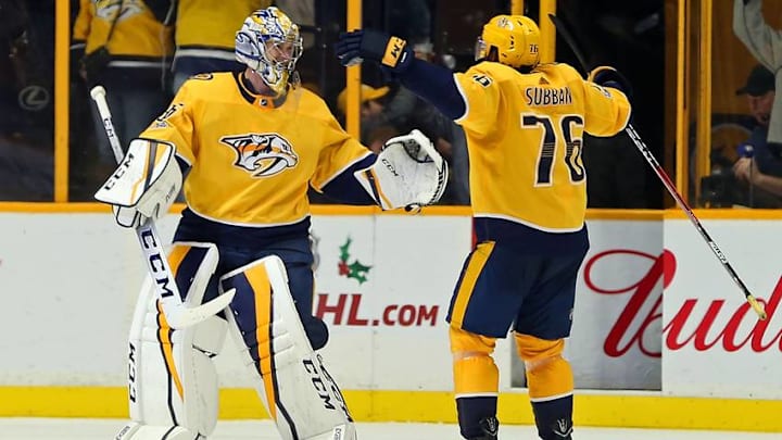 NASHVILLE, TN - NOVEMBER 22: P.K. Subban