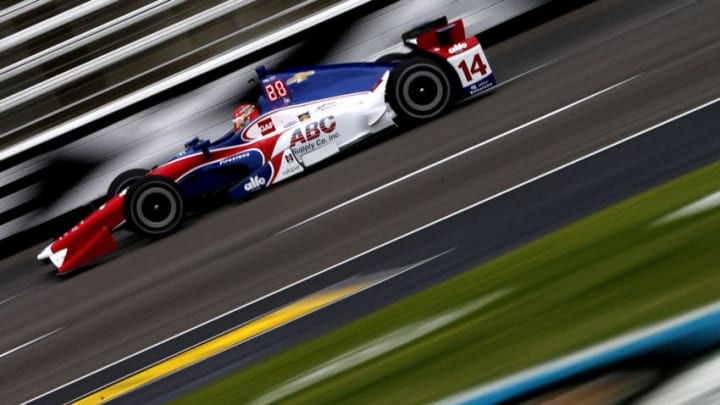 FORT WORTH, TX - JUNE 09: Carlos Munoz, driver of the #14 ABC Supply AJ. Foyt Enterprises Chevrolet (Photo by Sean Gardner/Getty Images)