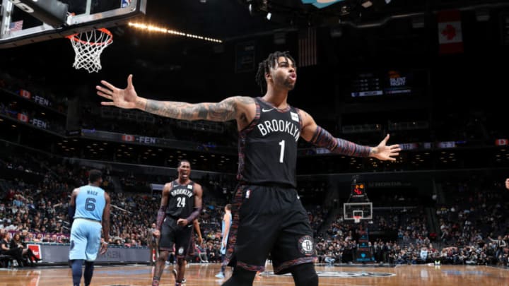 Brooklyn Nets D'Angelo Russell. Mandatory Copyright Notice: Copyright 2018 NBAE (Photo by Nathaniel S. Butler/NBAE via Getty Images)