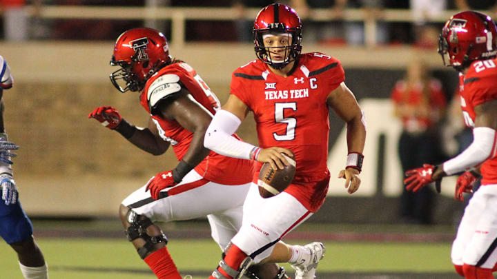 NCAA Football: Kansas at Texas Tech