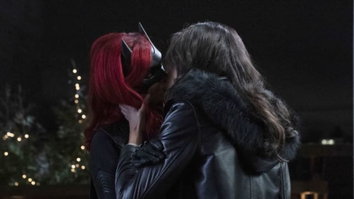Batwoman -- "Grinning From Ear to Ear" -- Image Number: BWN114b_0392b.jpg -- Pictured (L-R): Ruby Rose as Kate Kane/Batwoman and Meagan Tandy as Sophie Moore -- Photo: Katie Yu/The CW -- © 2020 The CW Network, LLC. All rights reserved.