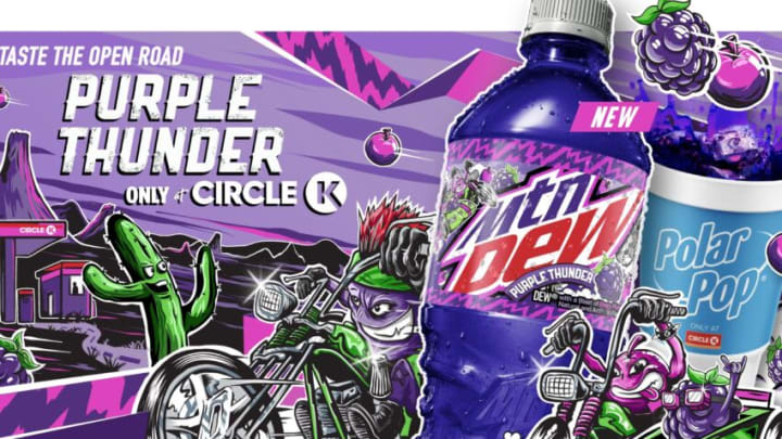 Circle K and MTN DEW Announce Newest Drink Innovation – PURPLE THUNDER. Image courtesy of MTN DEW