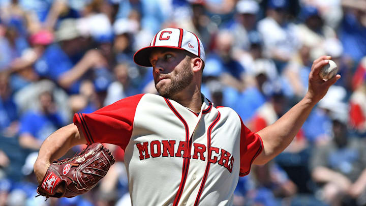 Kansas City Royals pitcher Danny Duffy (41) – Mandatory Credit: Peter G. Aiken-USA TODAY Sports