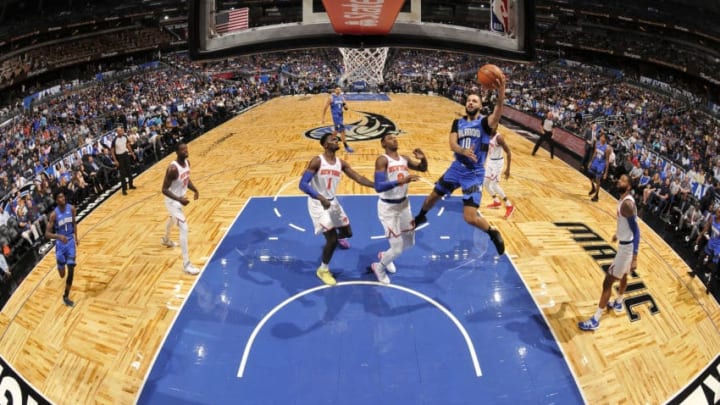 Evan Fournier has found an offensive revival, showing new dimensions to his game just as the Orlando Magic need it. (Photo by Fernando Medina/NBAE via Getty Images)
