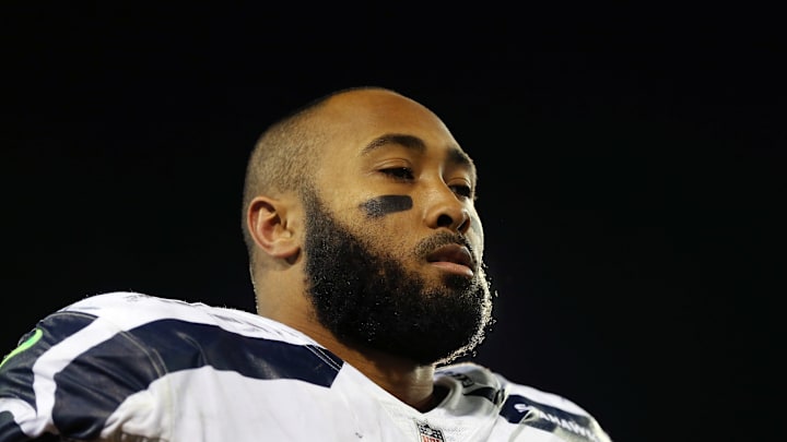 JACKSONVILLE, FL – DECEMBER 10: K.J. Wright #50 of the Seattle Seahawks walks off the field during the second half of their game against the Jacksonville Jaguars at EverBank Field on December 10, 2017 in Jacksonville, Florida. (Photo by Logan Bowles/Getty Images)