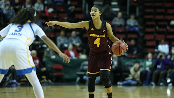 SEATTLE, WA – MARCH 03: Arizona State Sun Devils Kiara Russell (Photo by Aric Becker/Icon Sportswire via Getty Images)