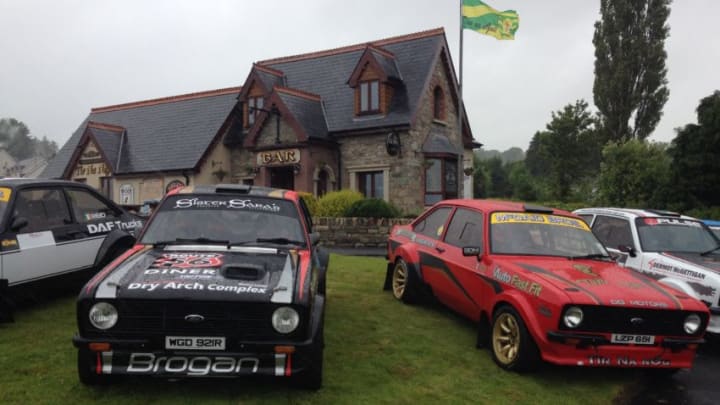 Some of the cars from the Historic Rally
