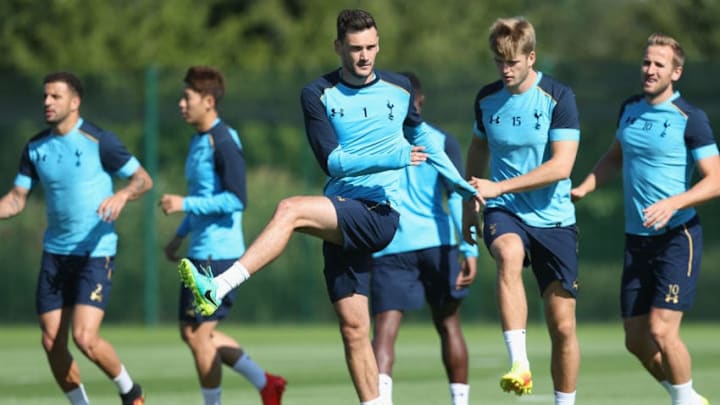 ENFIELD, ENGLAND - SEPTEMBER 08: Hugo Lloris of Tottenham during the Tottenham Hotspur training session at Tottenham Hotspur training centre on September 8, 2016 in Enfield, England. (Photo by Tottenham Hotspur FC/Tottenham Hotspur FC via Getty Images)