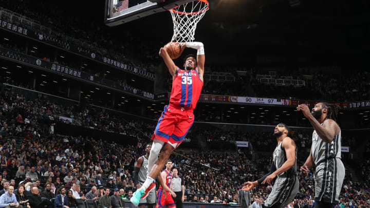 Christian Wood #35 of the Detroit Pistons (Photo by Nathaniel S. Butler/NBAE via Getty Images)
