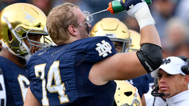 All-American Liam Eichenberg. Mandatory Credit: Matt Cashore-USA TODAY Sports