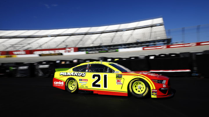 DOVER, DELAWARE – OCTOBER 04: Paul Menard, driver of the #21 Menards/Cardell Cabinets Ford, drives during practice for the Monster Energy NASCAR Cup Series Drydene 400 at Dover International Speedway on October 04, 2019 in Dover, Delaware. (Photo by Jeff Zelevansky/Getty Images)