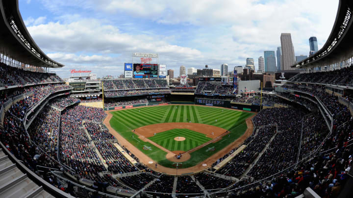 MINNEAPOLIS, MN – MARCH 28: A general view of Target Field during the first inning of the Opening Day game between the Minnesota Twins and the Cleveland Indians on March 28, 2019 in Minneapolis, Minnesota. (Photo by Hannah Foslien/Getty Images)