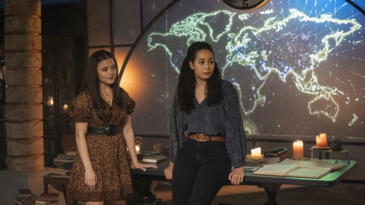 Charmed -- “Someone’s Going to Die” -- Image Number: CMD302a_ 0050r -- Pictured (L-R): Sarah Jeffery as Maggie Vera and Madeleine Mantock as Macy Vaughn -- Photo: Colin Bentley/The CW -- © 2021 The CW Network, LLC. All Rights Reserved.
