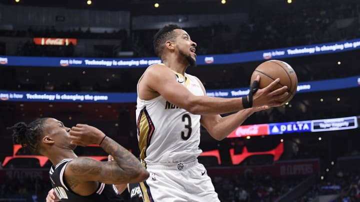 CJ McCollum, New Orleans Pelicans. (Photo by Kevork Djansezian/Getty Images)