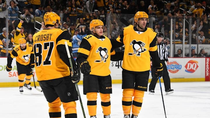 PITTSBURGH, PA - APRIL 02: Conor Sheary PITTSBURGH, PA - APRIL 02: Conor Sheary