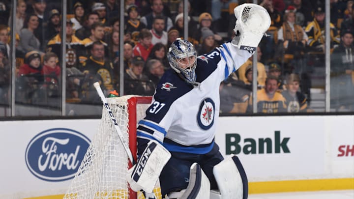 BOSTON, MA - DECEMBER 21: Connor Hellebuyck