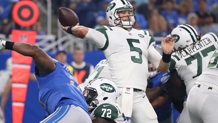 DETROIT, MI - AUGUST 19: Christian Hackenberg (Photo by Leon Halip/Getty Images)