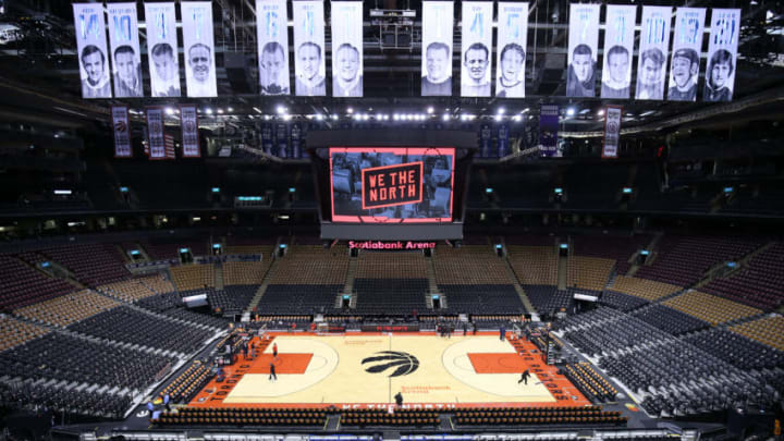 TORONTO, ON - OCTOBER 24: General view prior to an NBA game between the Minnesota Timberwolves and the Toronto Raptors at Scotiabank Arena on October 24, 2018 in Toronto, Canada. NOTE TO USER: User expressly acknowledges and agrees that, by downloading and or using this photograph, User is consenting to the terms and conditions of the Getty Images License Agreement. (Photo by Vaughn Ridley/Getty Images)