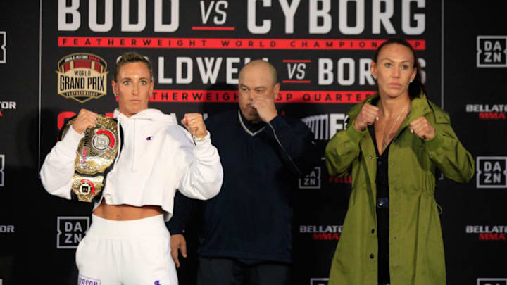 Julia Budd vs. Cris Cyborg (photo by Amy Kaplan/FanSided)