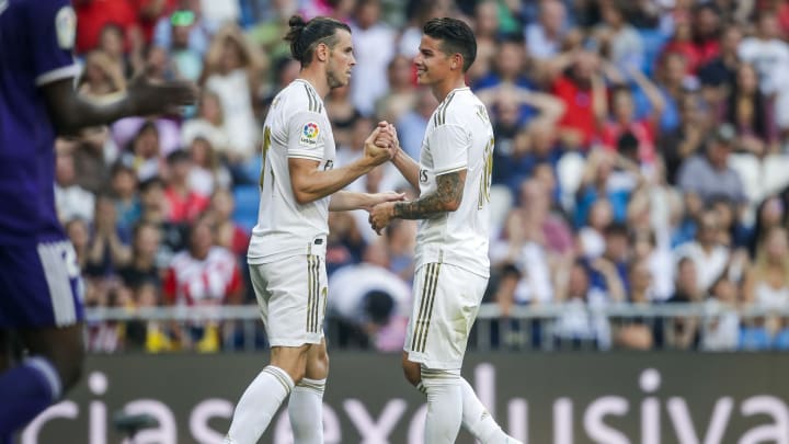 Gareth Bale and James Rodríguez of Real Madrid