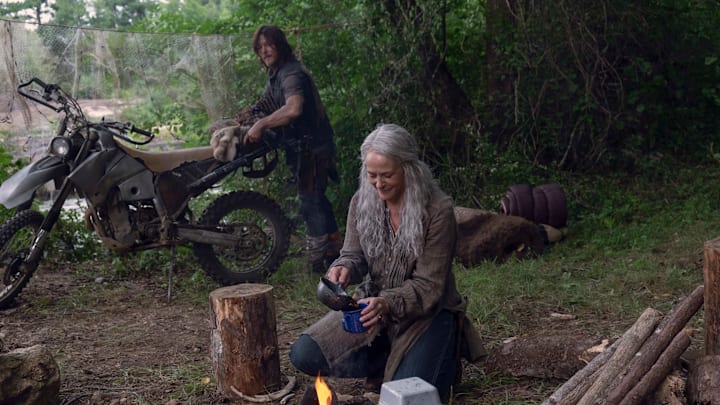 Norman Reedus as Daryl Dixon, Melissa McBride as Carol Peletier – The Walking Dead _ Season 9, Episode 7 – Photo Credit: Gene Page/AMC