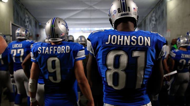 Matthew Stafford and Calvin Johnson