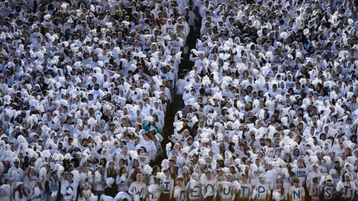 Oct 22, 2016; University Park, PA, USA; General view of the fans at Beaver Stadium during the game between the Ohio State Buckeyes and the Penn State Nittany Lions during the first quarter. Mandatory Credit: Rich Barnes-USA TODAY Sports